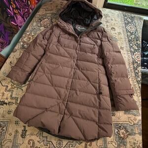Eddie Bauer Women's Sun Valley Down Filled Hooded Parka Jacket Winter Coat M